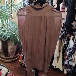 3 for 20 Gray/brown mock turtleneck sleeveless top